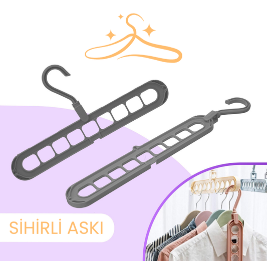 AskıMax 9 Bölmeli Sihirli Askı™